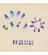 NA110 - Mid-Length European Square Manicure Patches Nails